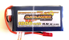 Overlander Sport Range 1000mAh 3S 11.1v 35C  Li-Po Battery