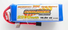 Overlander Sport Range 2200mAh 4S 14.8v 35C Li-Po Battery