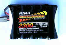 Overlander Premium Sport Nimh Battery Pack LSD AA 2300mah 6v Receiver Battery Flat