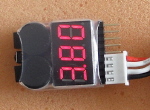 LiPo Checker  / Voltage Alarm 1-8 Cells in (Heatshrink Cover)  